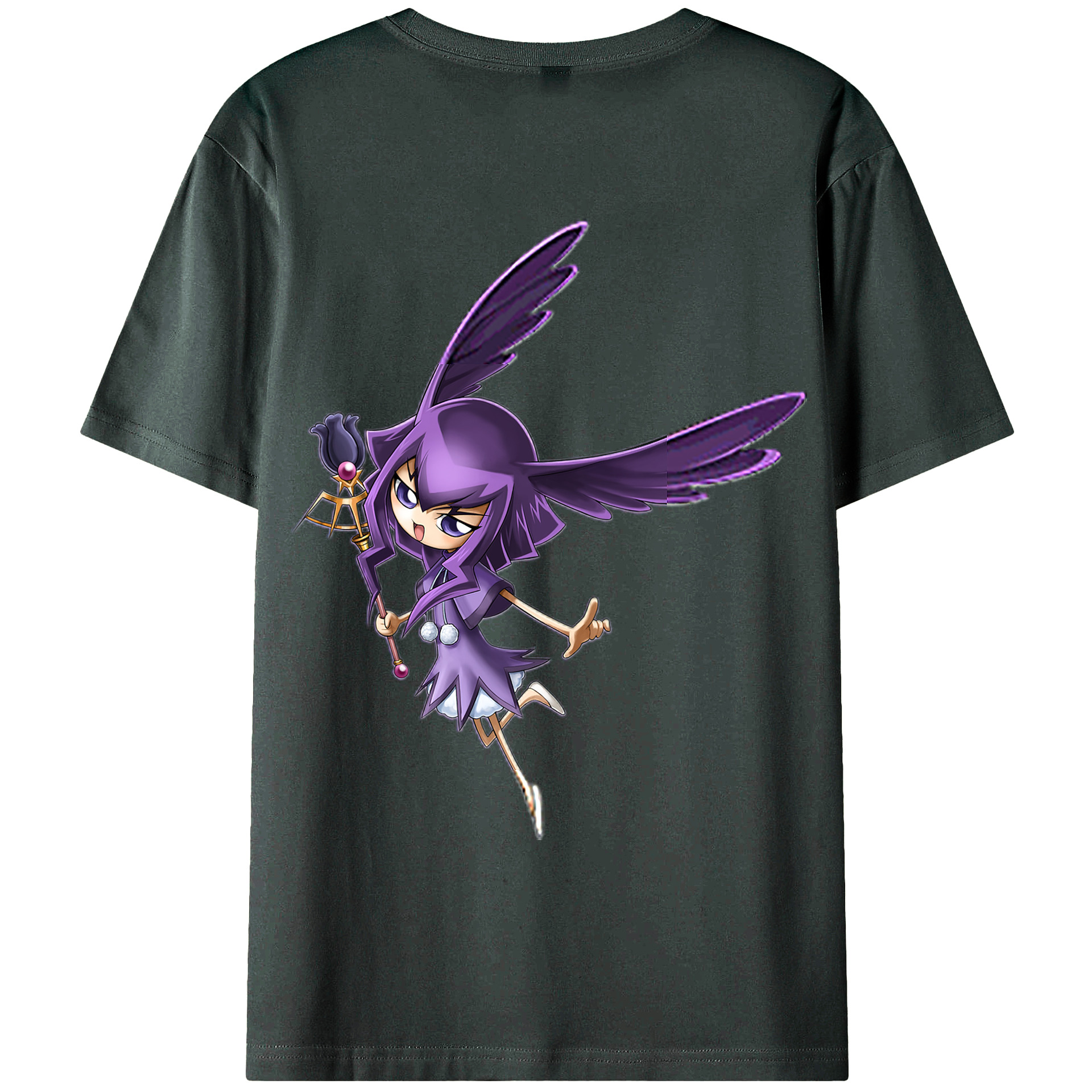 （画像用） 遊☆戯☆王 Yu-Gi-Oh! 綿100％ メンズ半袖Tシャツ（バックプリント） 通気性